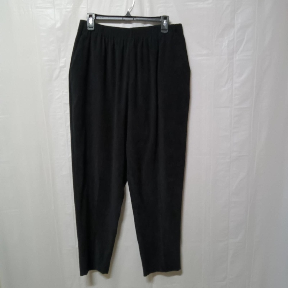 Jenny Buchanan Petite Black Pull On Pants 16WP